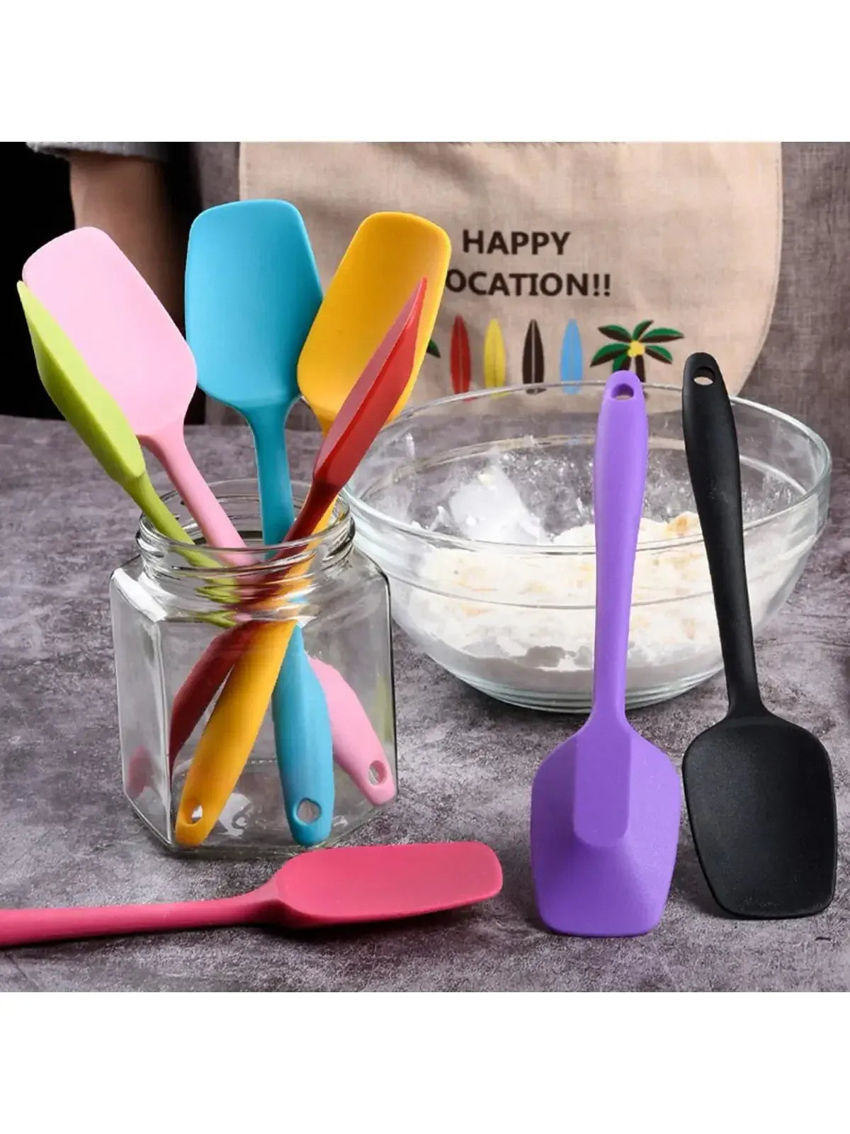 Spatule Silicone Résistante à la Chaleur pour Pâtisserie spatule en silicone
