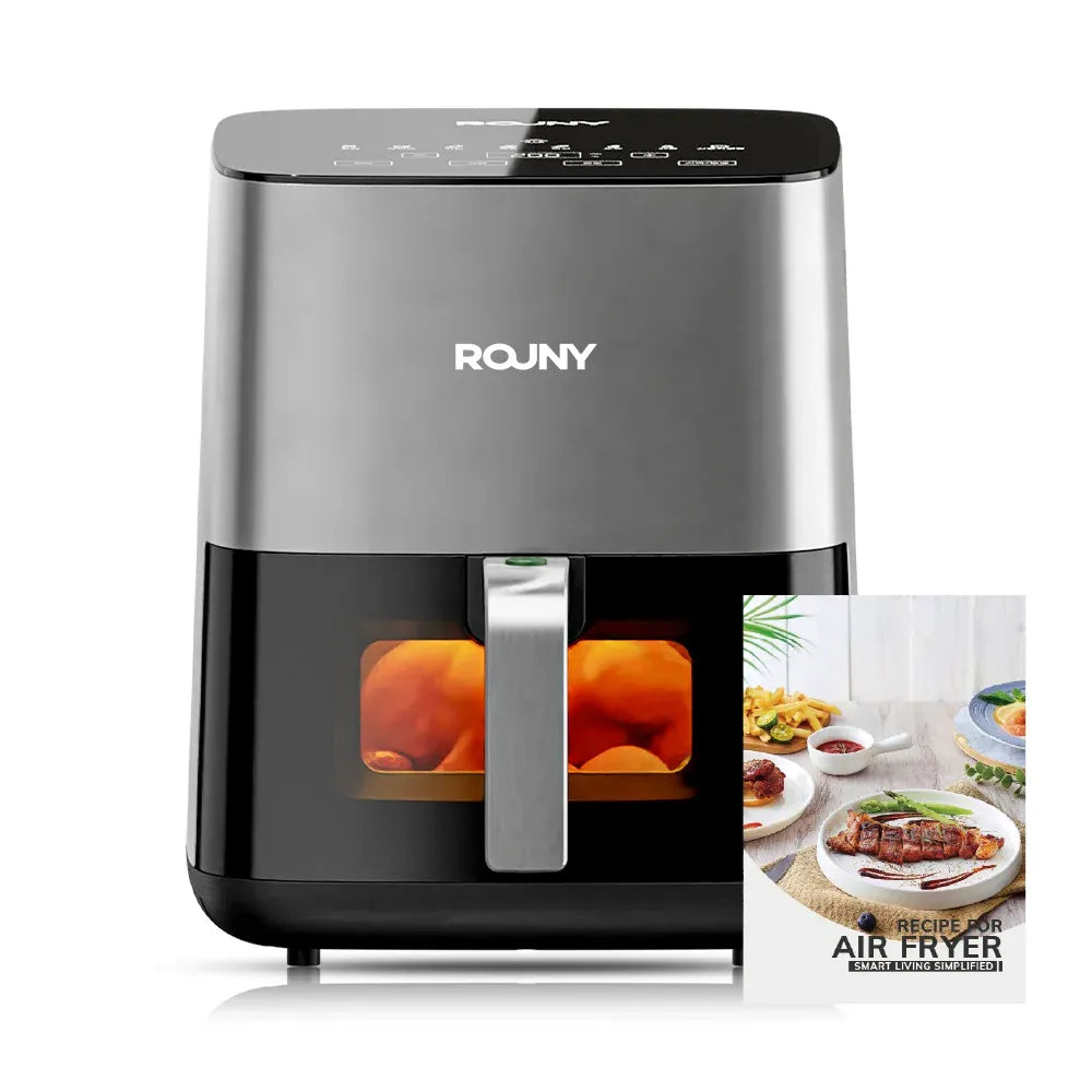 Friteuse Sans Huile 5L Écran Tactile Hublot Visible 1700W airfryers