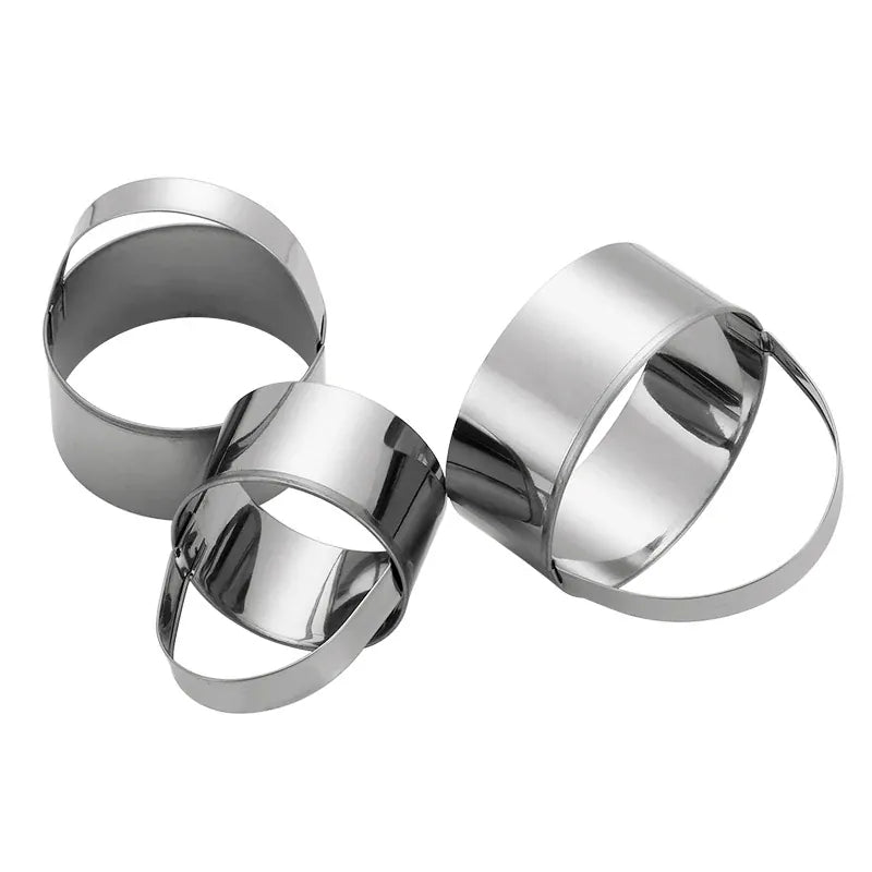 Set de 3 Emporte-Pièces en Acier Inox pour Biscuits et Pâtisseries emportepieces