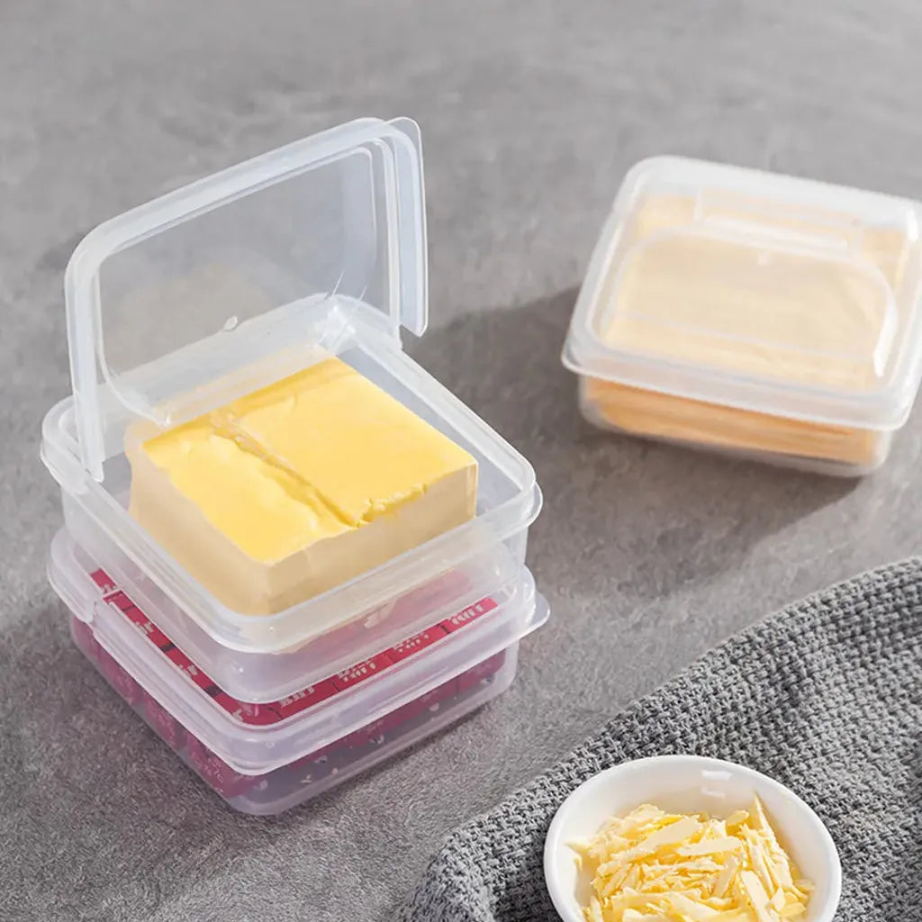 Boîte de Rangement Transparent pour Fromage et Beurre