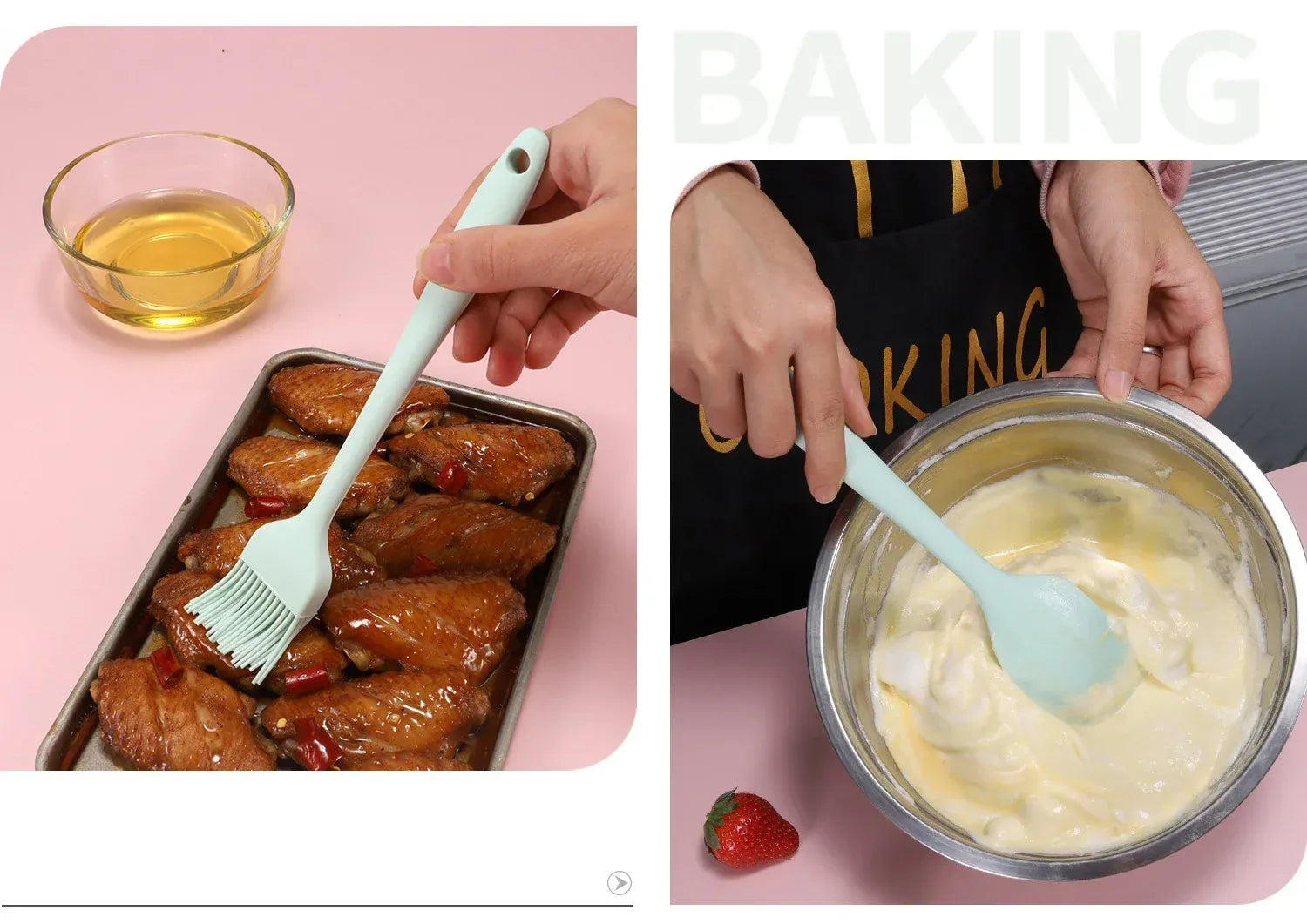 Set Spatules Silicone 6 Pièces Résistantes à la Chaleur pour Cuisine spatule en silicone
