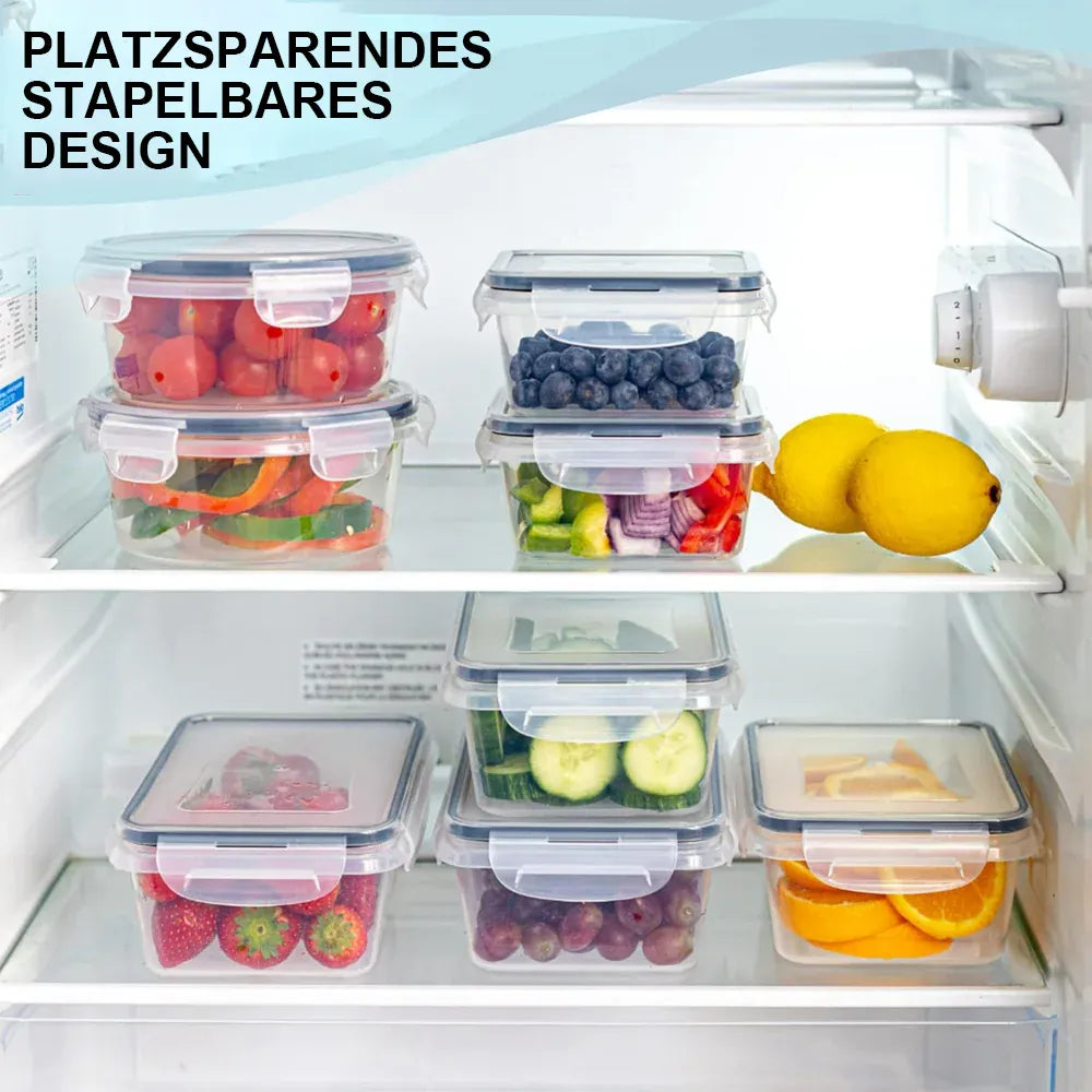 boîtes de cuisine hermétiques transparentes