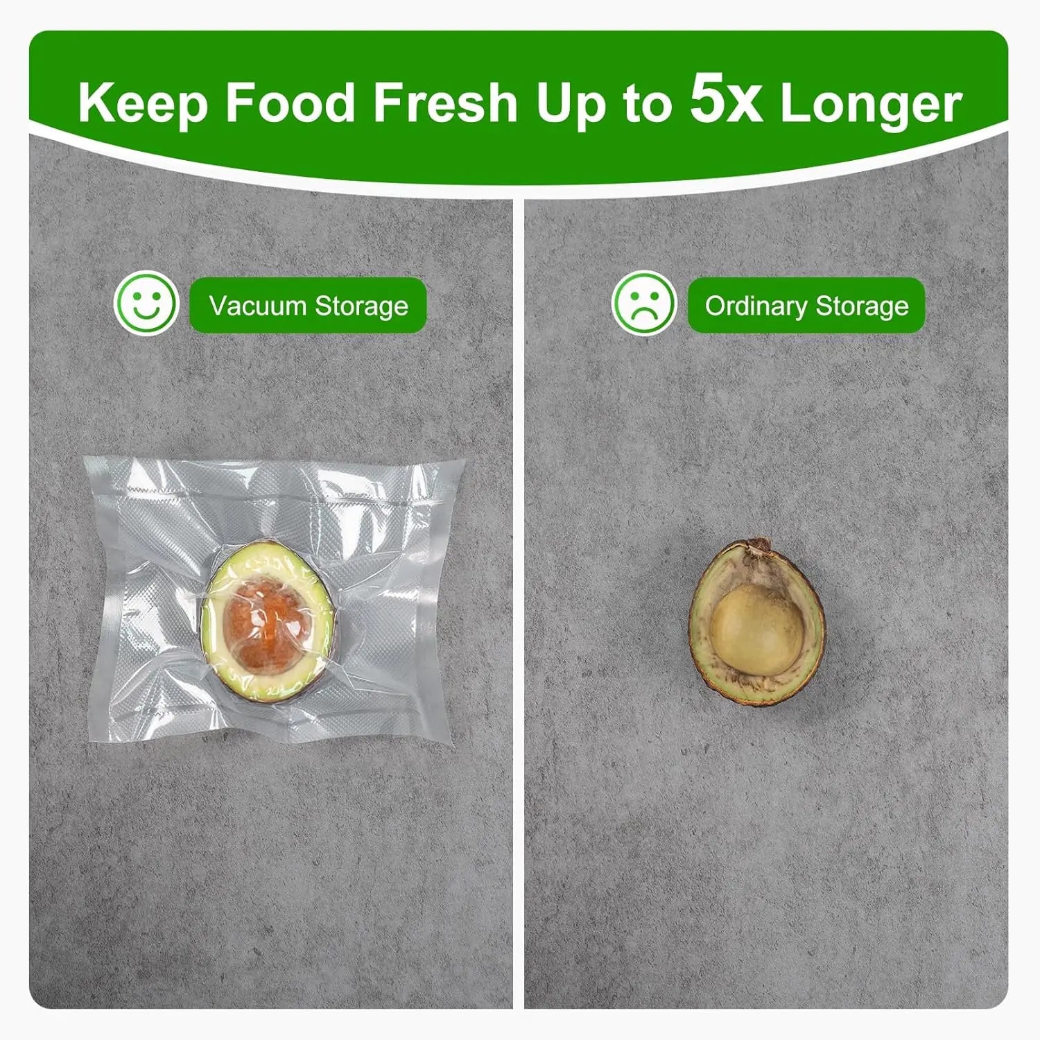 Sacs Sous Vide - 2 Rouleaux Hermétiques BPA Free pour Aliments
