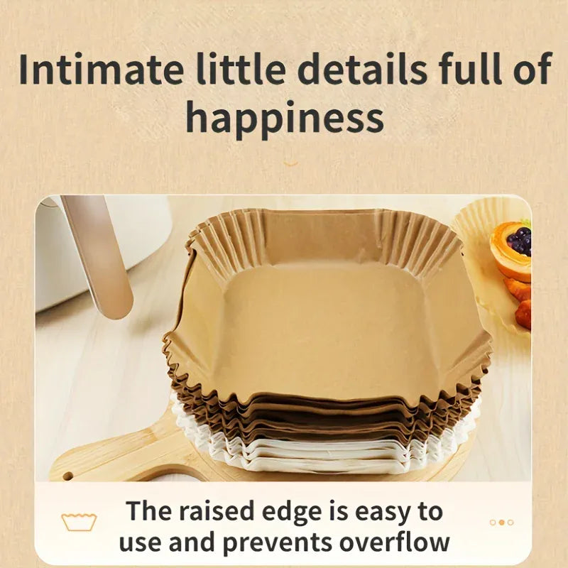 Papier Cuisson Air Fryer Jetable Réutilisable Lot de 100 Pièces Air Fryer
