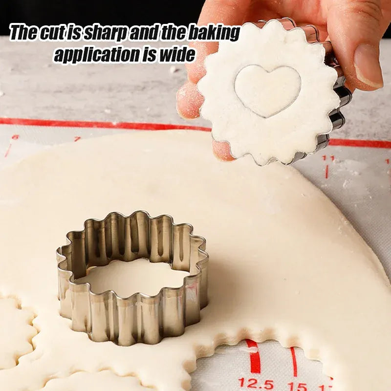 Emporte-pièces en inox cœur et étoile - Set de 2 pour biscuits décorés emportepieces