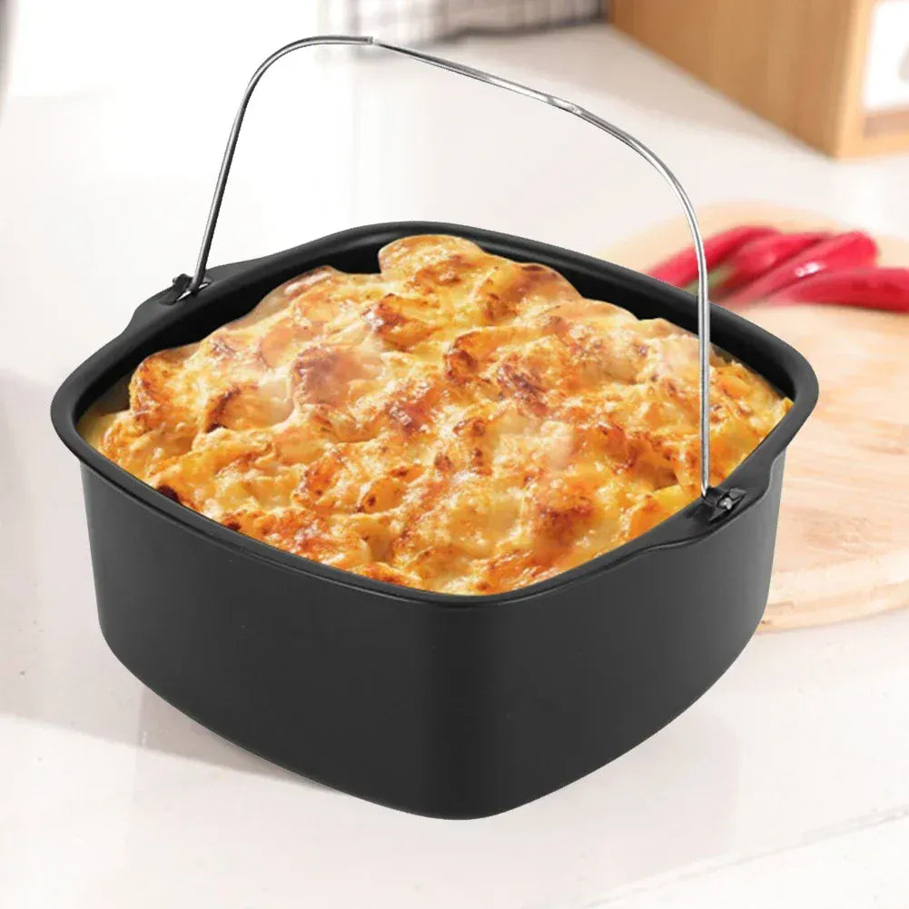 Moule Antiadhésif Carré pour Friteuse Air Fryer - 20 cm Air Fryer