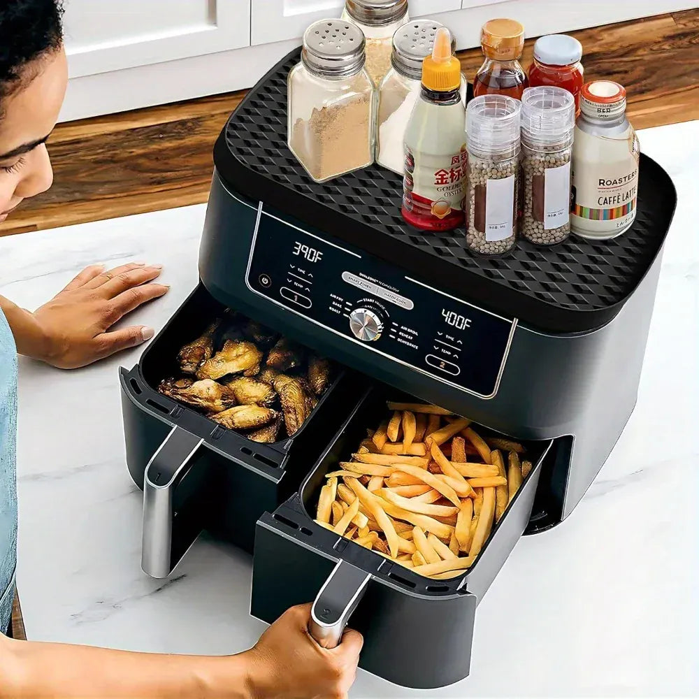 Grille Inox Air Fryer Rectangulaire 25x45 cm - Surface Facile à Nettoyer Air Fryer