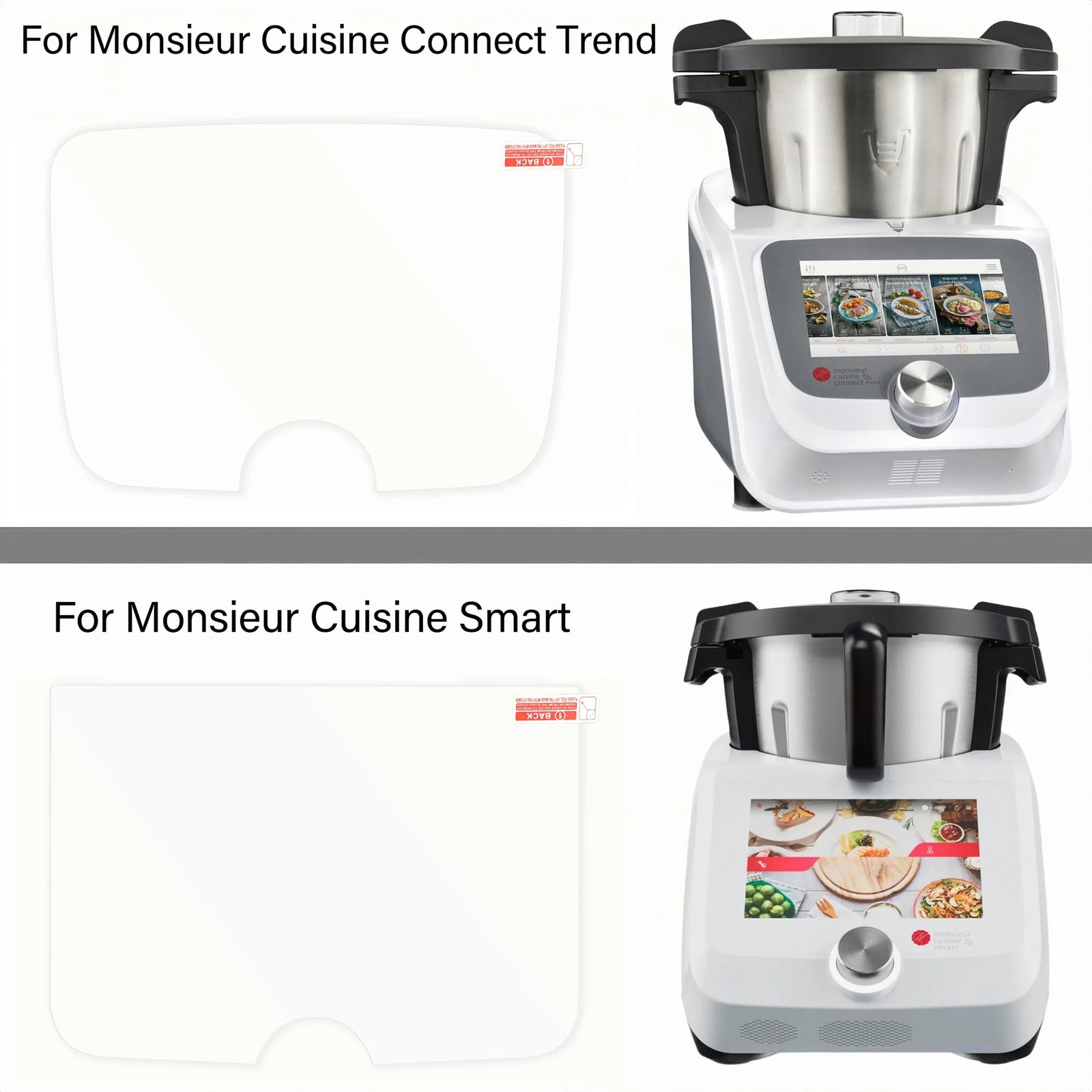 Protection Écran Monsieur Cuisine Connect et Smart - Verre Trempé Monsieur Cuisine