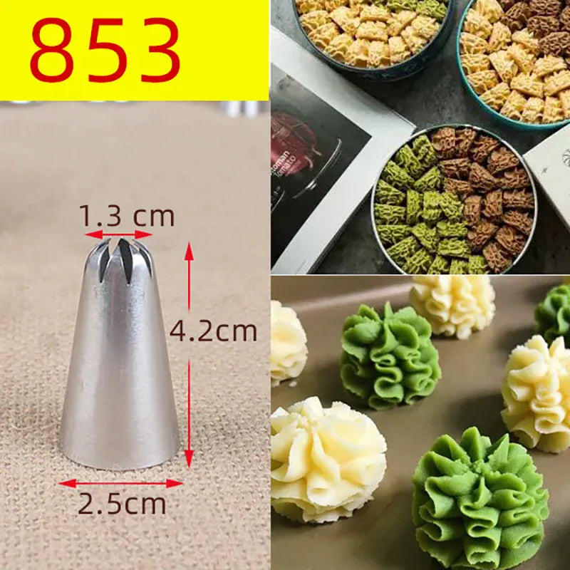 Set de 15 douilles à pâtisserie en acier inoxydable pour gâteaux et desserts douillepoche