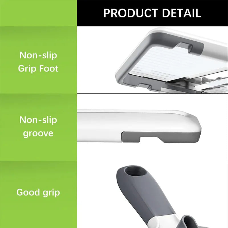 Mandoline avec Lame en Acier Inoxydable Ajustable pour Légumes et Fromage Mandoline