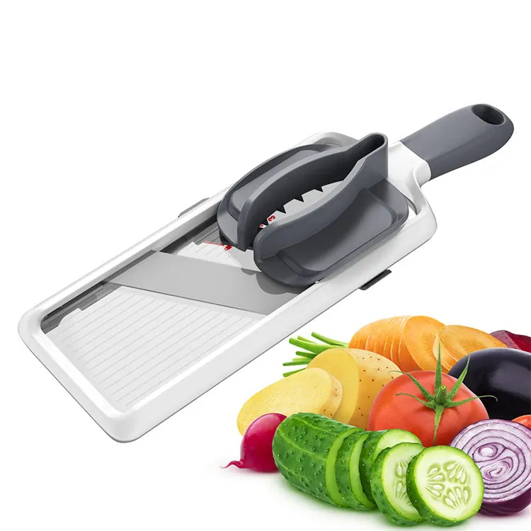 Mandoline avec Lame en Acier Inoxydable Ajustable pour Légumes et Fromage Mandoline