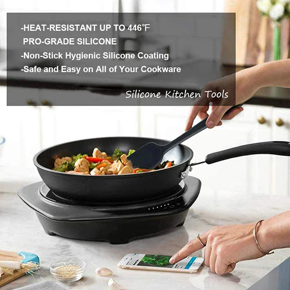 Set Spatules Silicone 6 Pieces | Résistantes à la Chaleur et Antiadhésives spatule en silicone