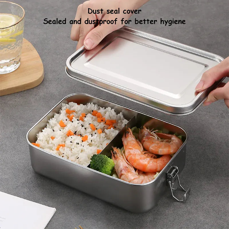 LunchBox Inox 850ml avec Compartiments Amovibles Lunchbox