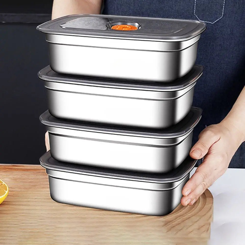 Lunch Box Inox 600 à 3200 ml avec Couvercle Hermétique lunchbox
