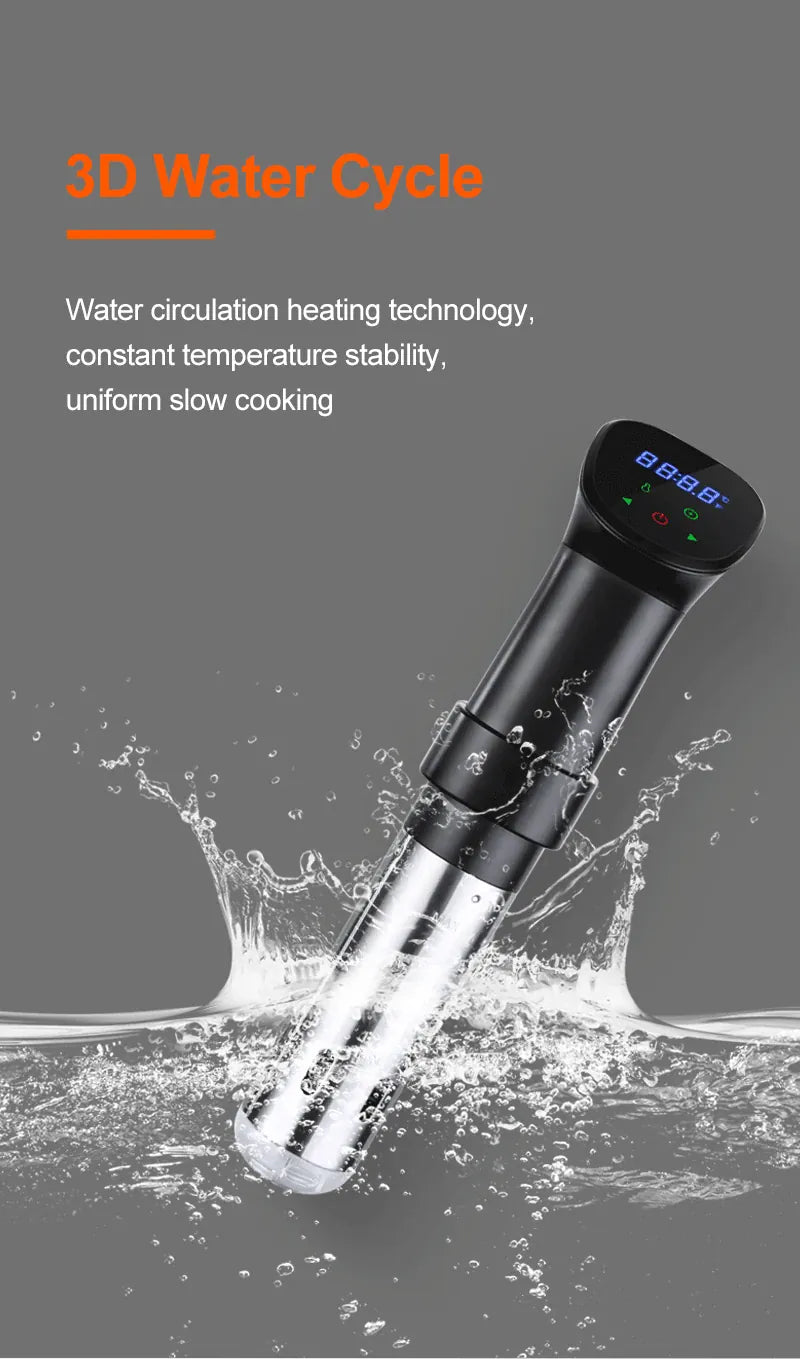 Cuiseur Sous Vide à Immersion 1800W avec Affichage LED Digital sv