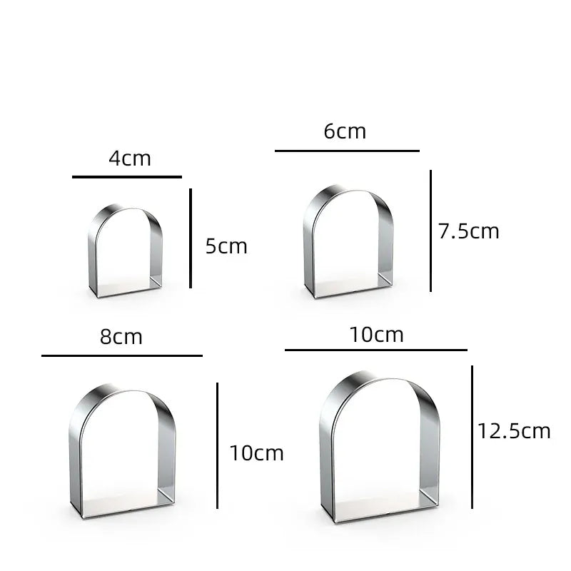 Emporte-pièces en métal rectangulaires - 12 pièces pour pâtisserie emportepieces