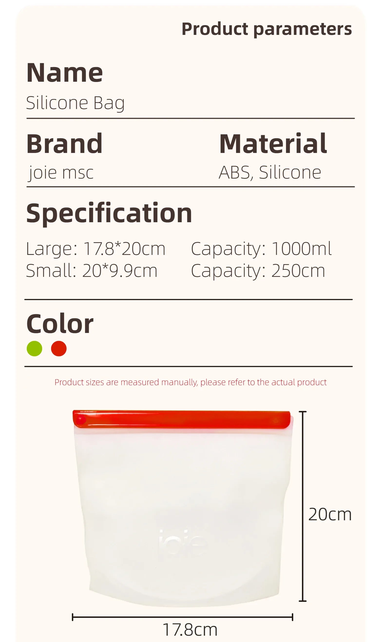 Sachets Silicone Réutilisables Hermétiques - Lot de 2 Pièces