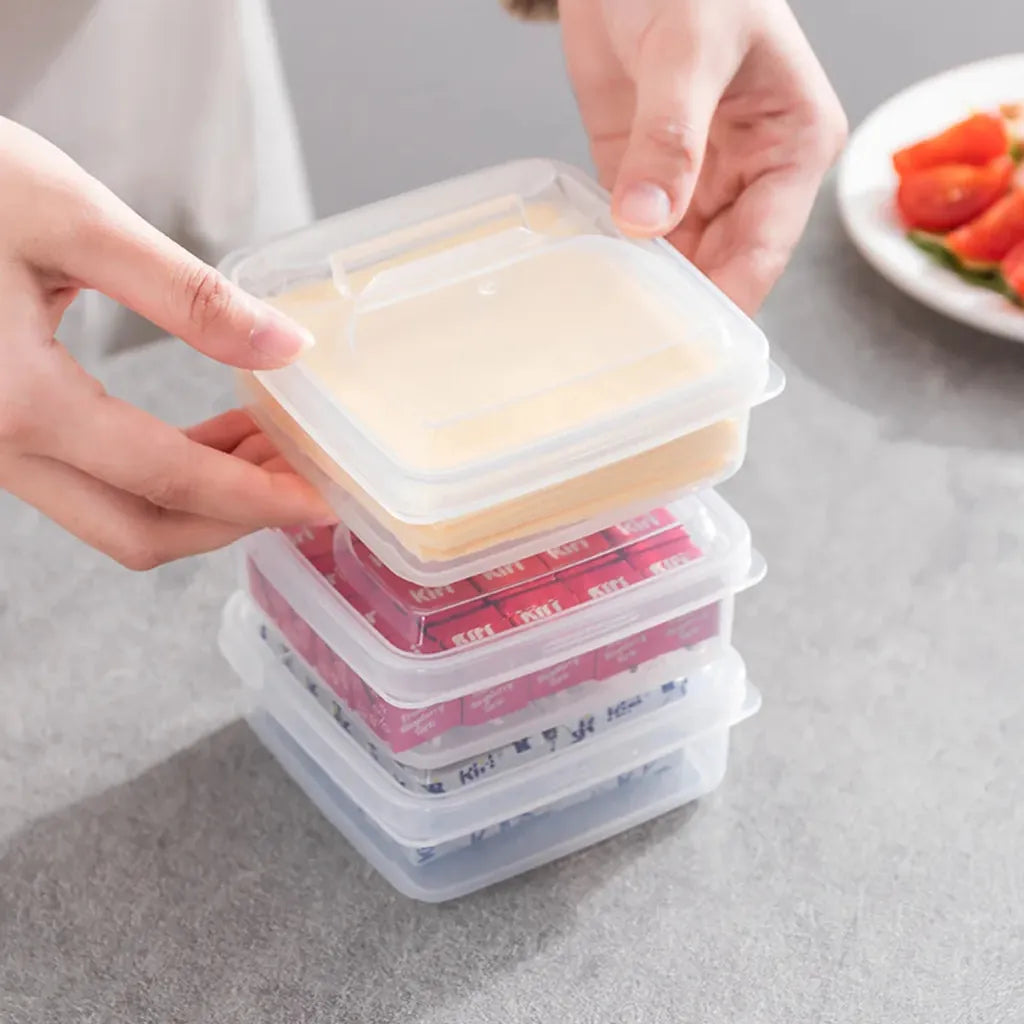 Boîte de Rangement Transparent pour Fromage et Beurre