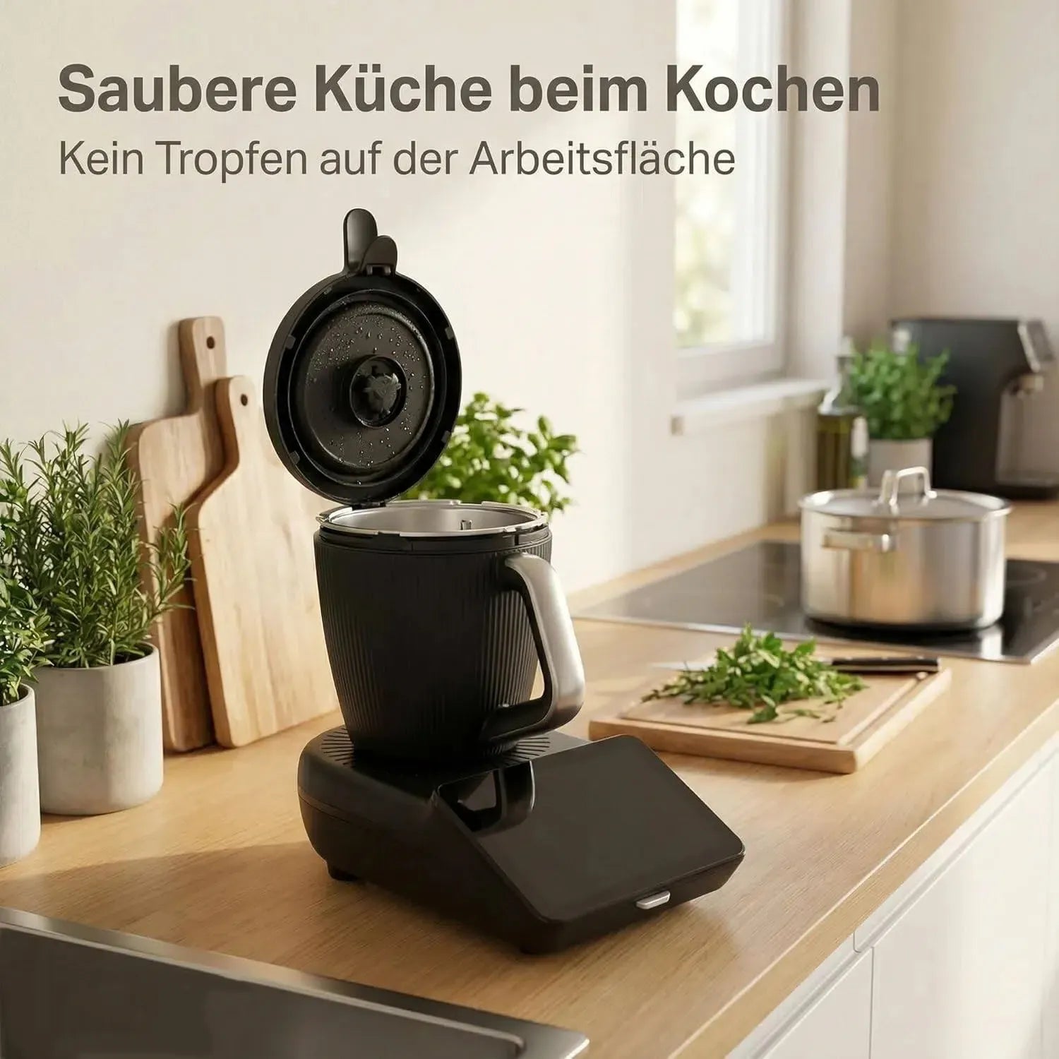 Couvercle Silicone Thermomix TM7 avec Clip de Sécurisation Thermomix