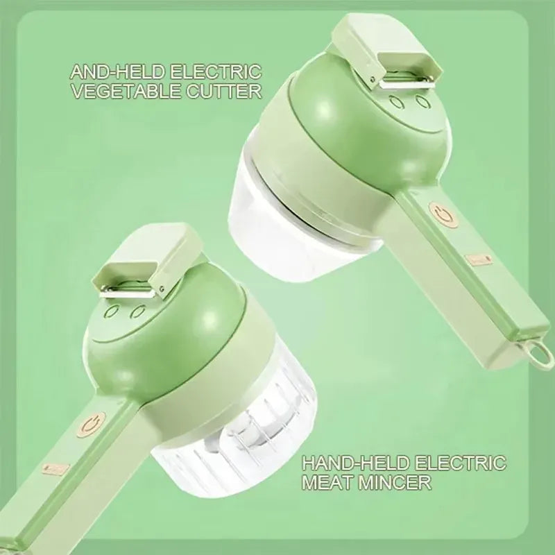 Presse-Ail Électrique Sans Fil Rechargeable USB — Hachoir + Trancheuse presseail