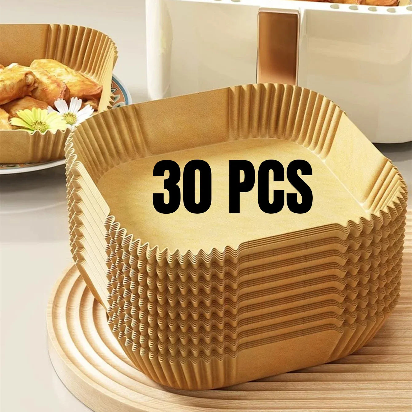 Papier Cuisson Air Fryer Jetable Réutilisable Lot de 100 Pièces Air Fryer