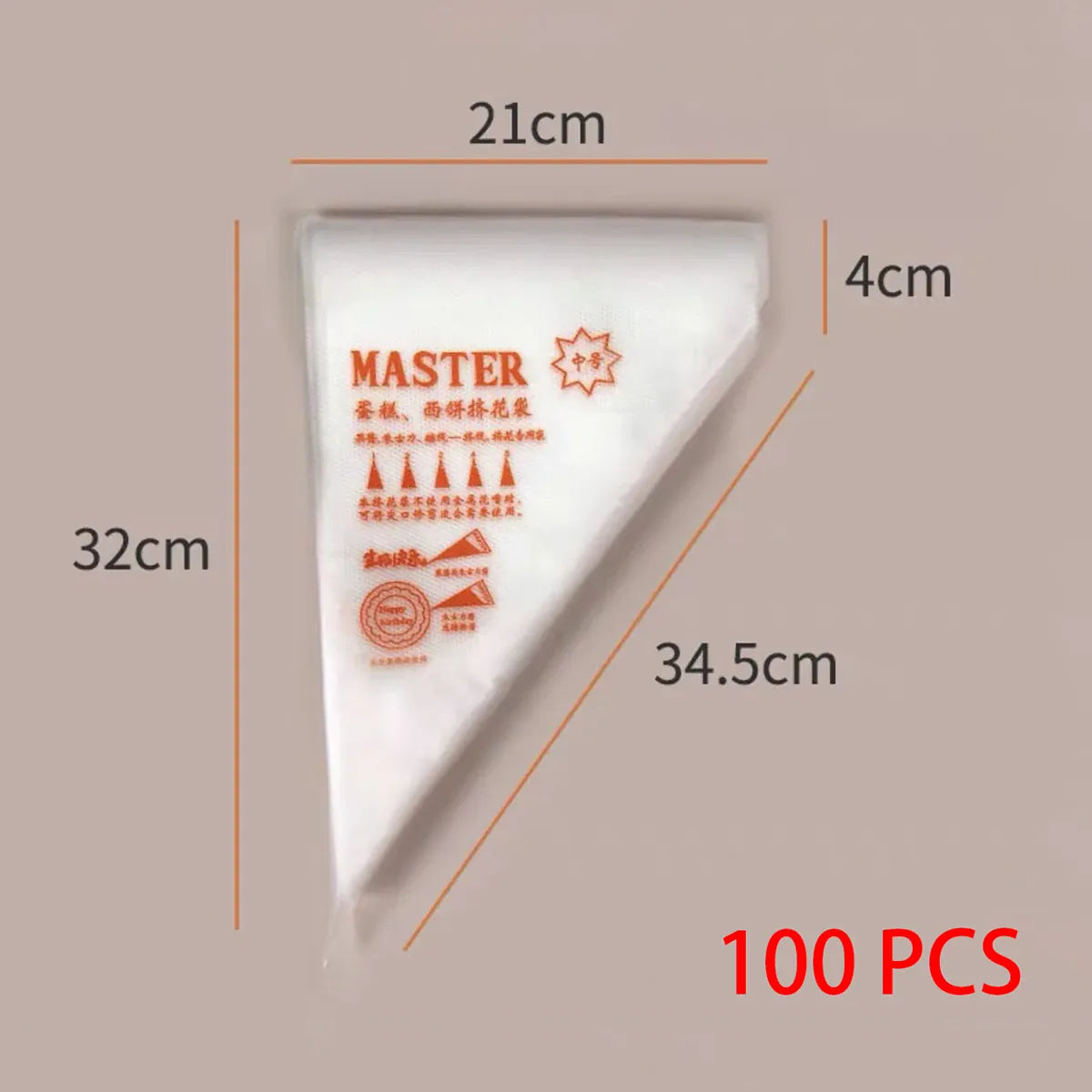 Poches à Douilles Jetables Épaisses - 100 PCS pour Décoration de Gâteaux douillepoche