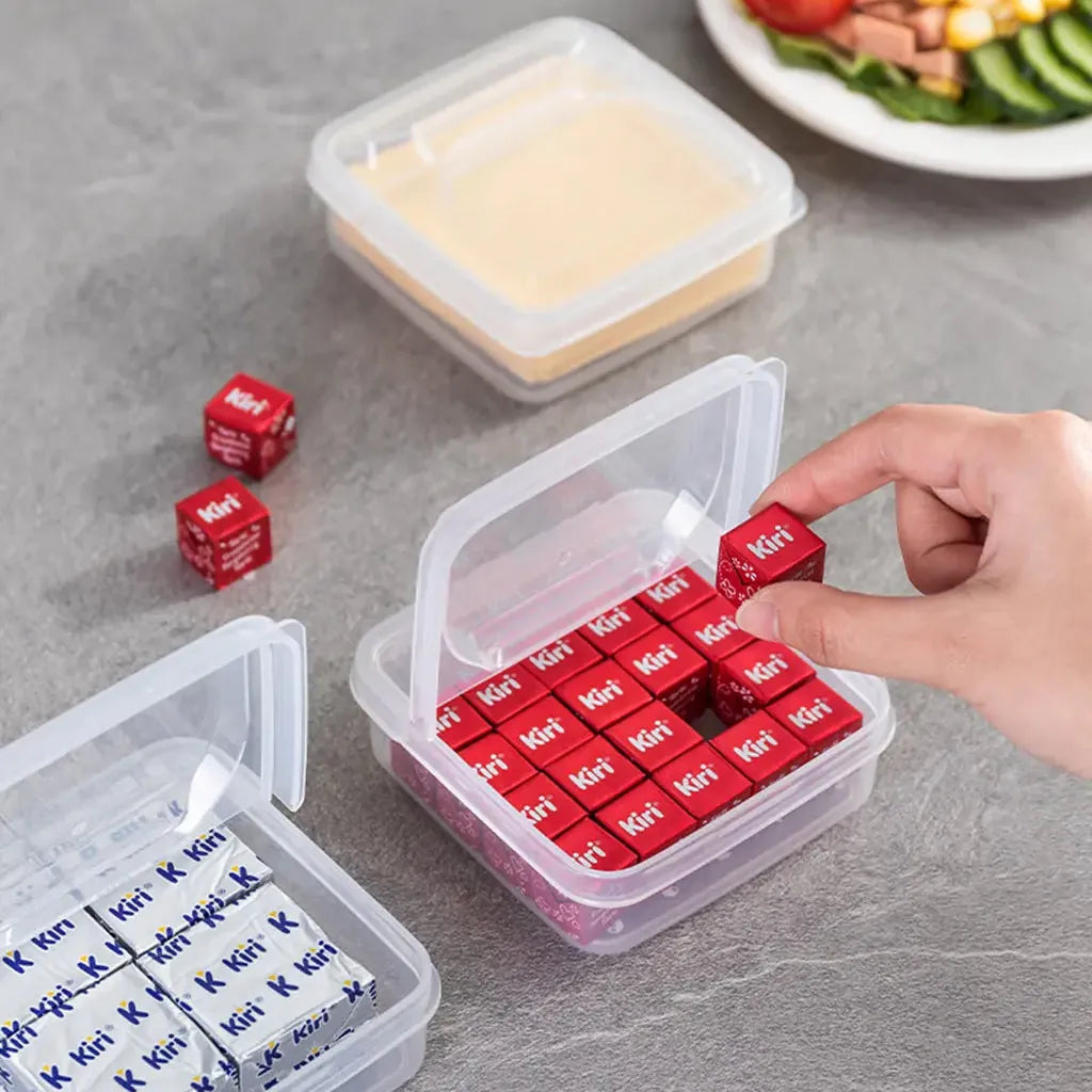 Boîte de Rangement Transparent pour Fromage et Beurre