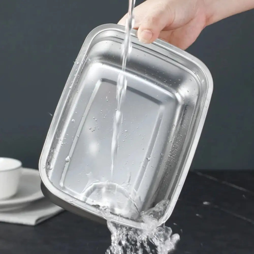 Boîte Hermétique Inox 3200ml Anti-fuite Compatible Micro-ondes Boîtes Hermétiques