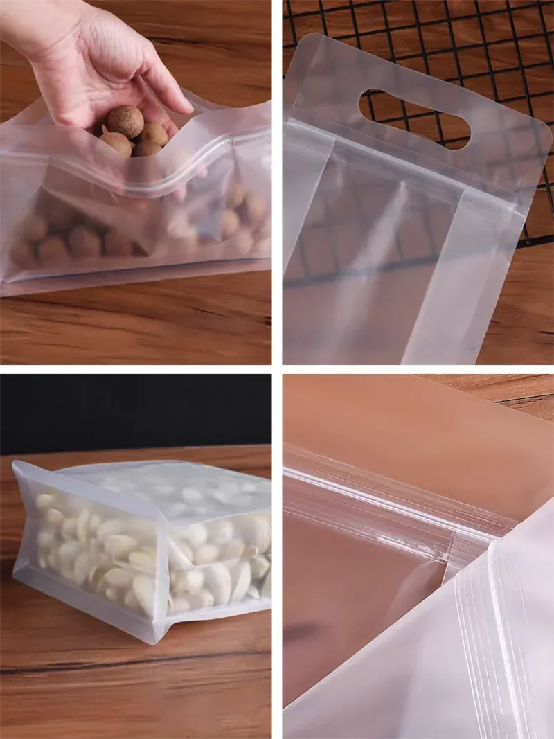 Sachets Zip Alimentaires Transparent Hermétiques - Lot de 50 pièces