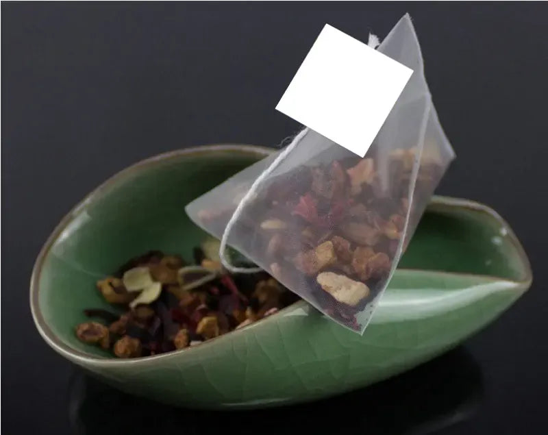 Sachets de Thé Biodegradables - Lot de 100 Pièces Pyramidaux