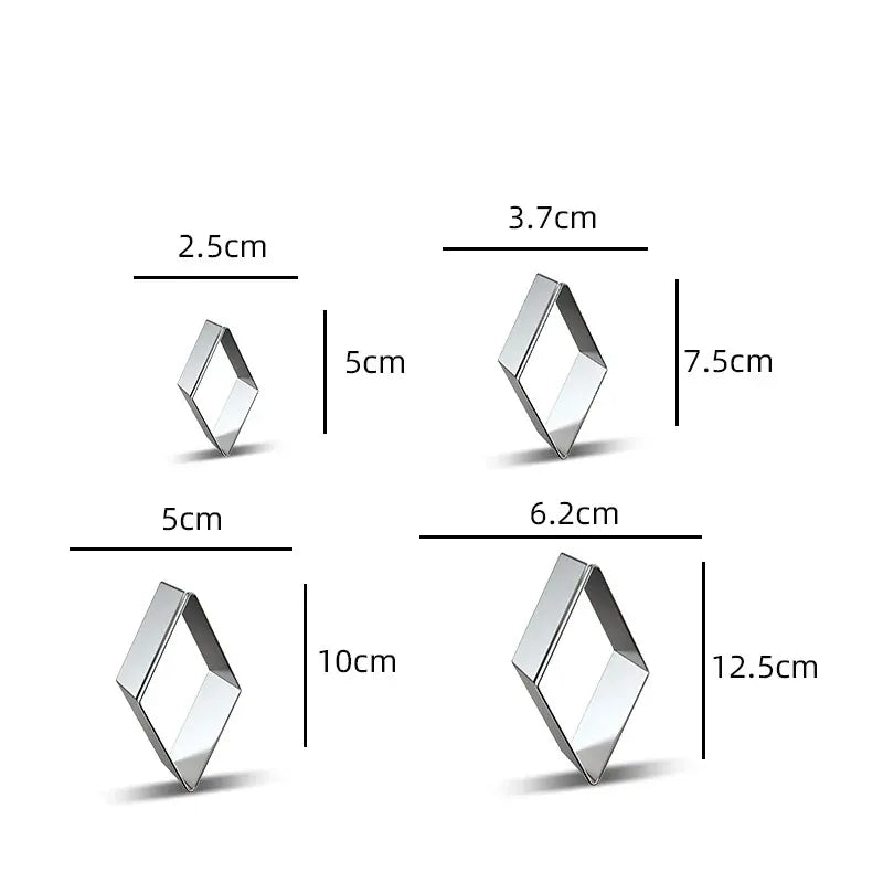 Emporte-pièces en métal rectangulaires - 12 pièces pour pâtisserie emportepieces