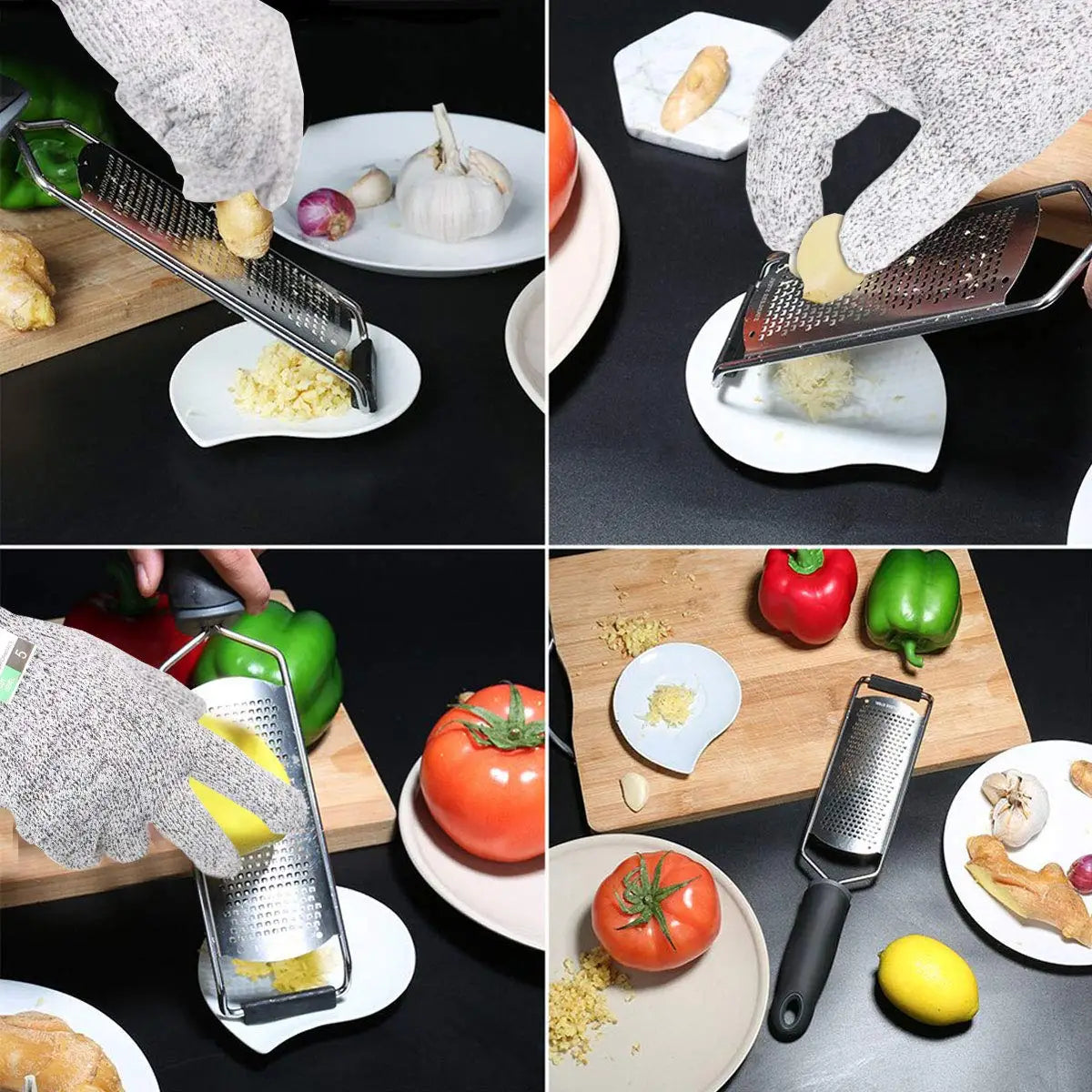 Zesteur en Acier Inoxydable pour Agrumes et Fromage | Avec Brosse zesteur