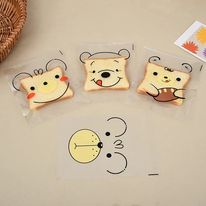 Sachets OPP Auto-adhésifs Animaux - Lot de 100 pièces 10x15 cm