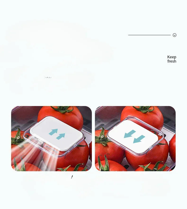 Bac de Rangement Frigo Empilable pour Légumes et Viandes 4L