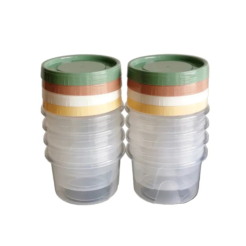 Boîte de Rangement Frigo Hermétique 500ml | 8 Pièces Empilables