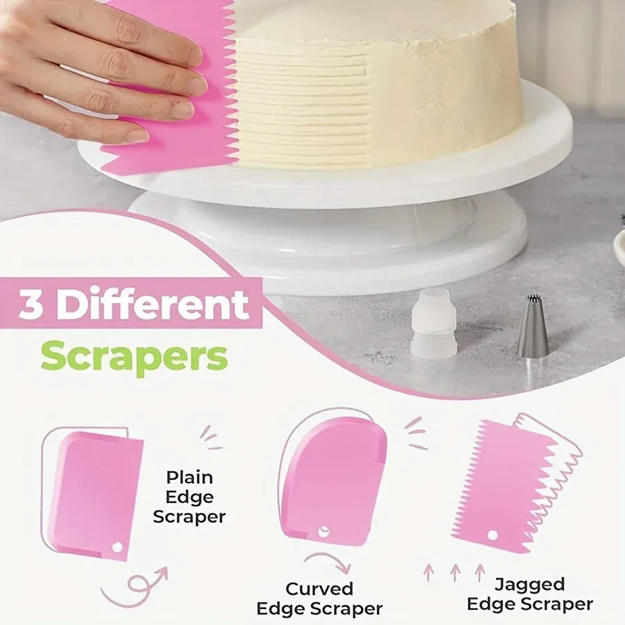 Kit de Décoration de Gâteaux 128PCS avec Douilles et Poches à Douille douillepoche