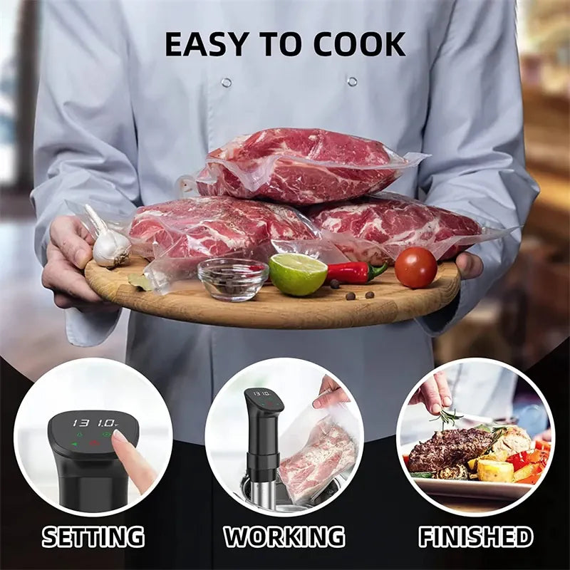 Cuiseur Sous Vide à Immersion 1800W avec Affichage LED Digital sv