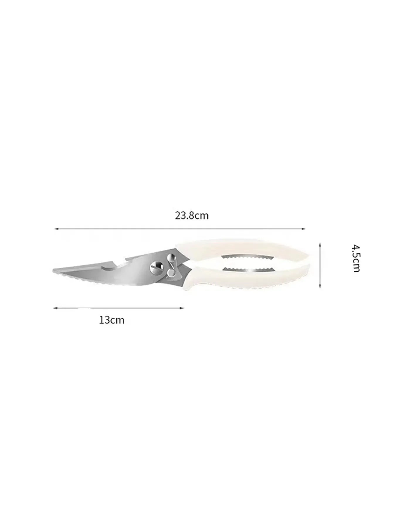 Ciseaux de cuisine inox multifonctions pour découpe viande et légumes ciseaux
