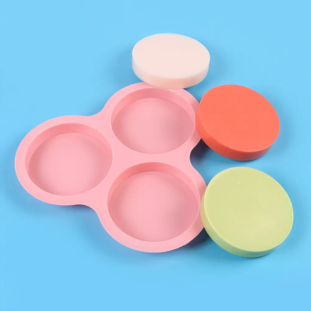Moule Silicone Air Fryer Réutilisable 3-Cavités Forme Arrondie Air Fryer