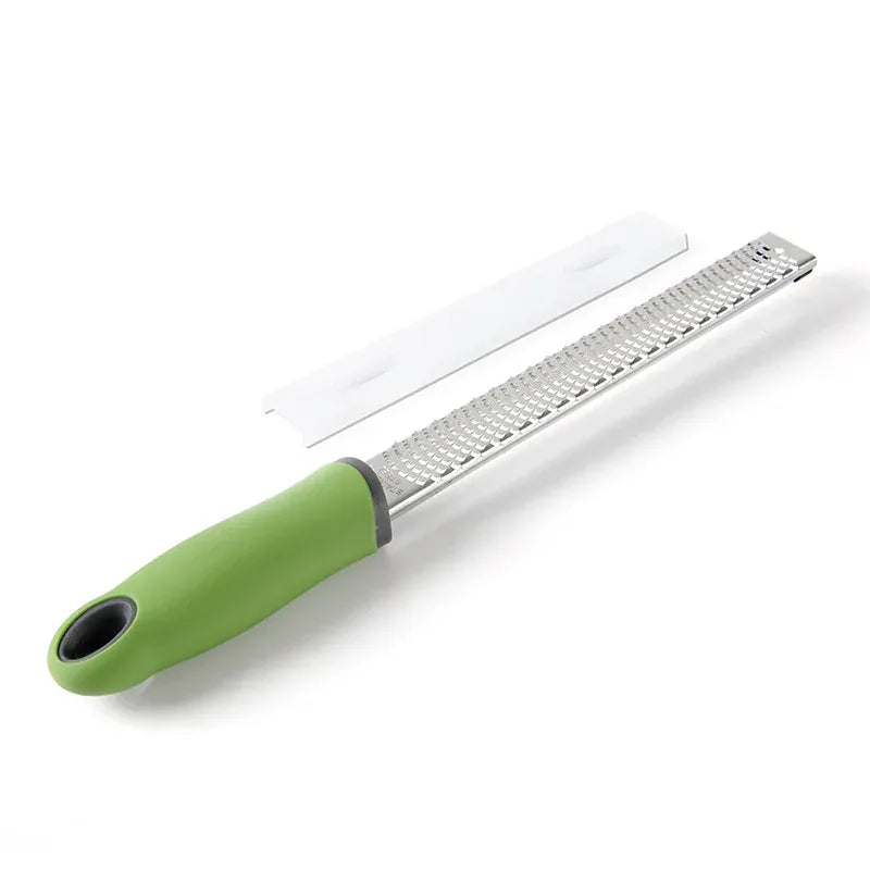 Zesteur en Inox pour Fruits et Fromage - 4 Lames Poignée Antidérapante zesteur