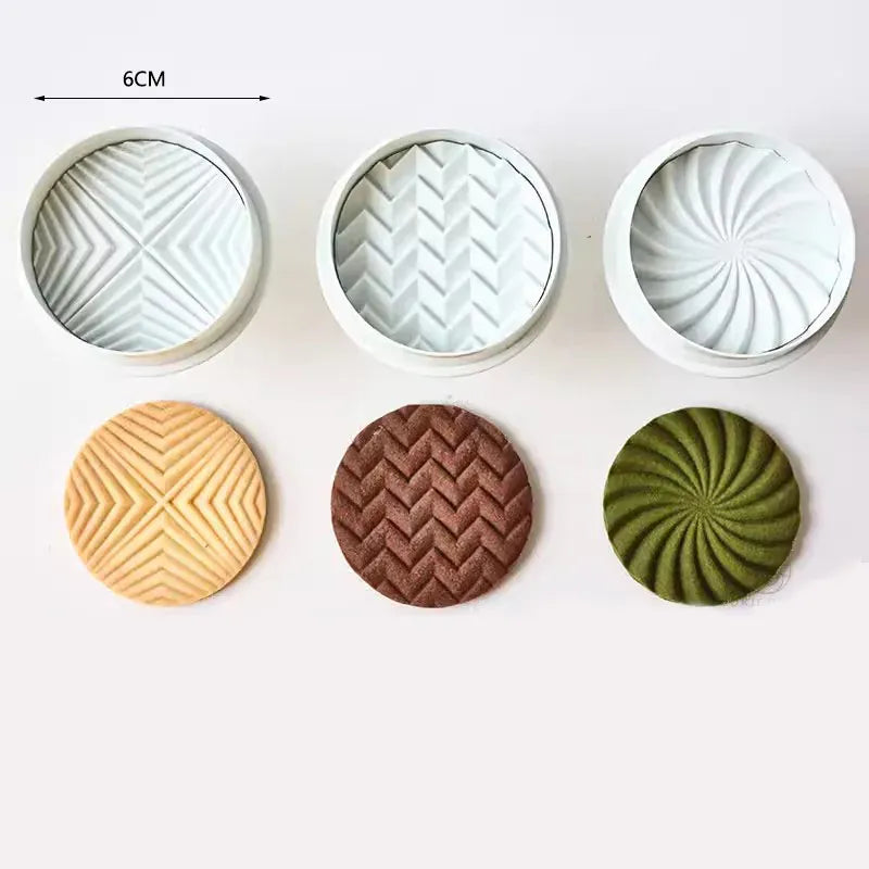 Emporte-pièce en silicone pour biscuits en forme de fleur - 3 pièces emportepieces