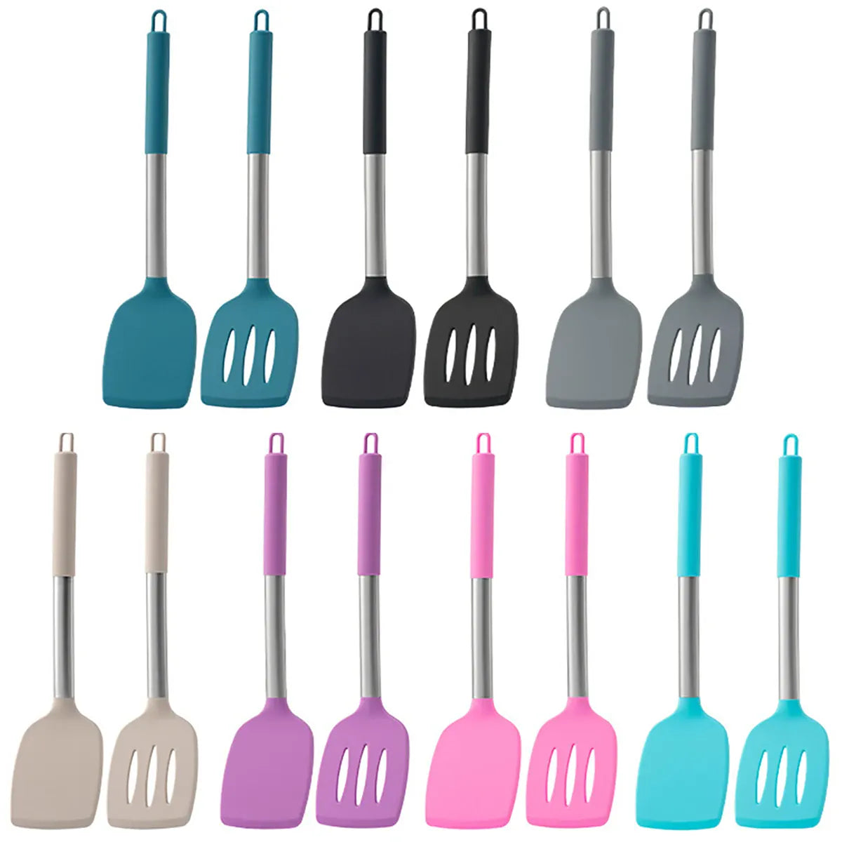 Set Spatules Silicone 2 pièces Résistantes à la Chaleur spatule en silicone