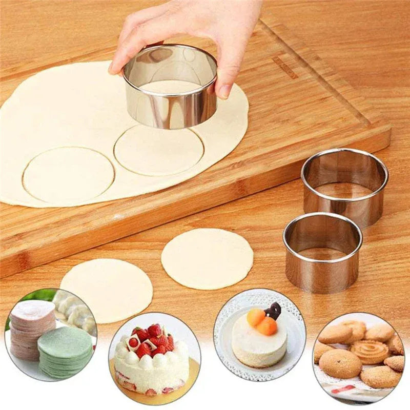 Emporte-pièces à biscuits en acier inoxydable - Set de 5 pièces polyvalentes emportepieces