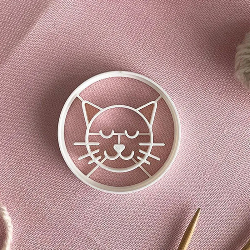 Emporte-pièces à biscuits chat - Set de 4 moules 3D en plastique emportepieces