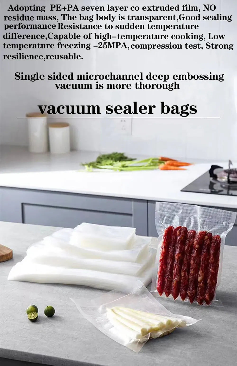 sacs sous vide lot de cinquante pièces