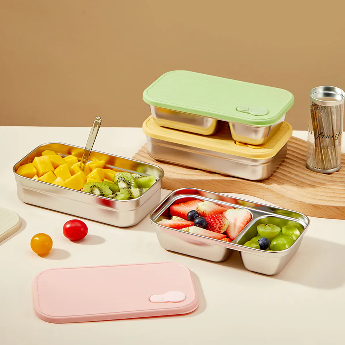 Ensemble Lunch Box Lucky - 700ml Étanche Anti-Fuite Bento