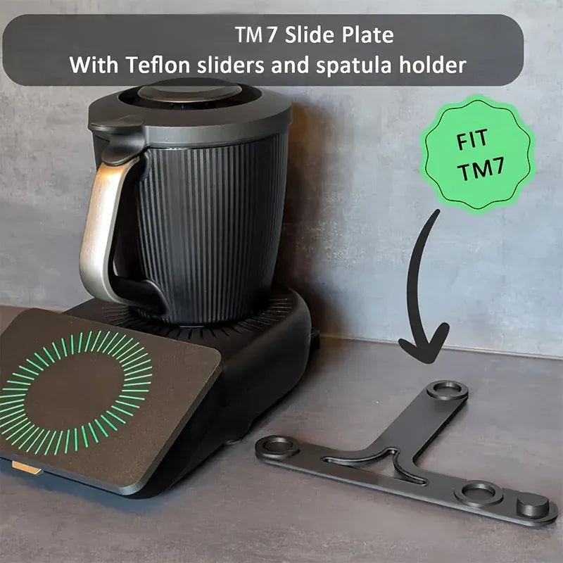 Planche Coulissante TM7 avec Glisseurs Antidérapants et Support Thermomix