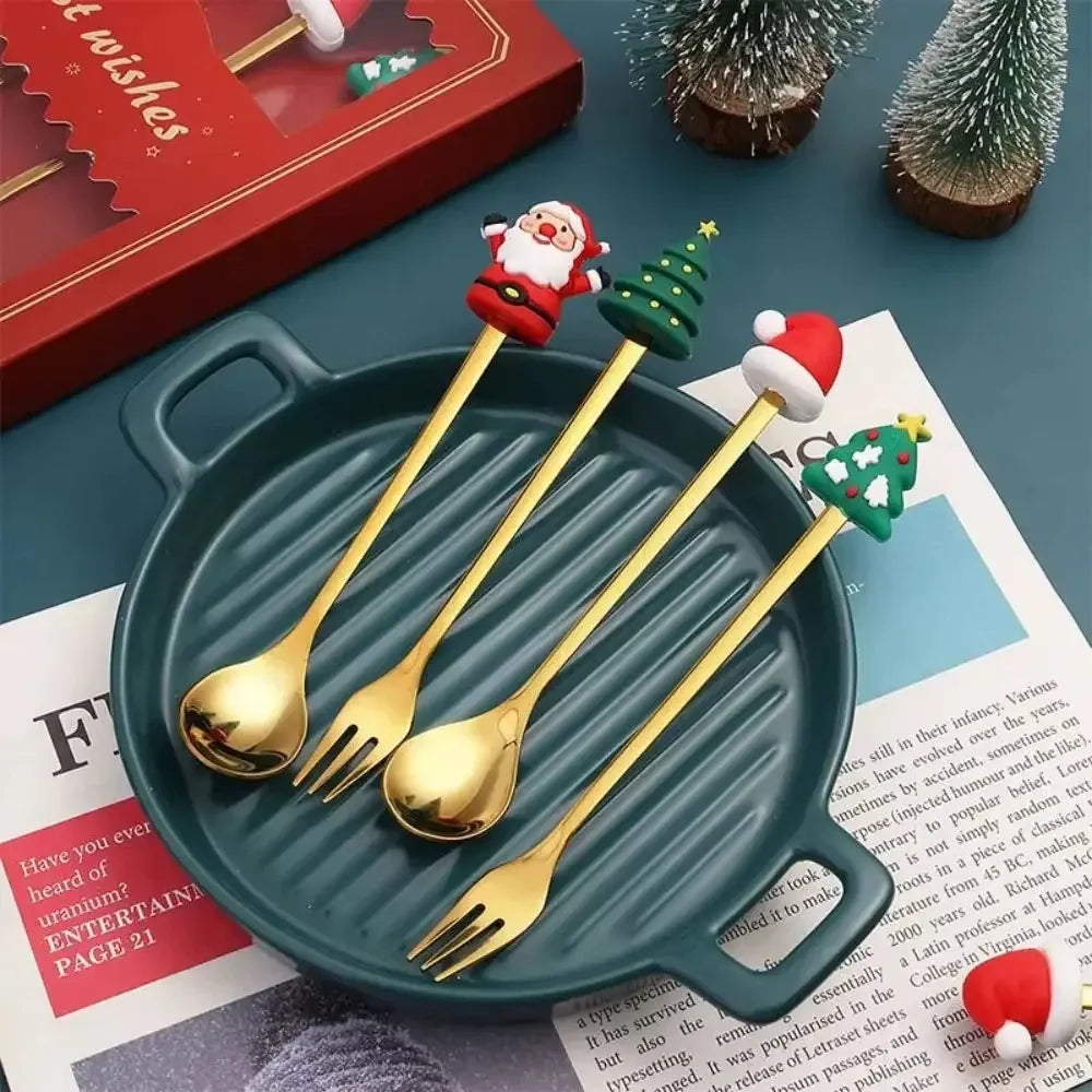 Coffret Couverts de Noël 2/4/6 pièces
