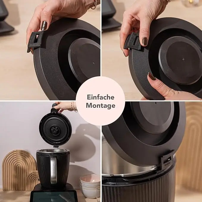 Couvercle Silicone Thermomix TM7 avec Clip de Sécurisation Thermomix