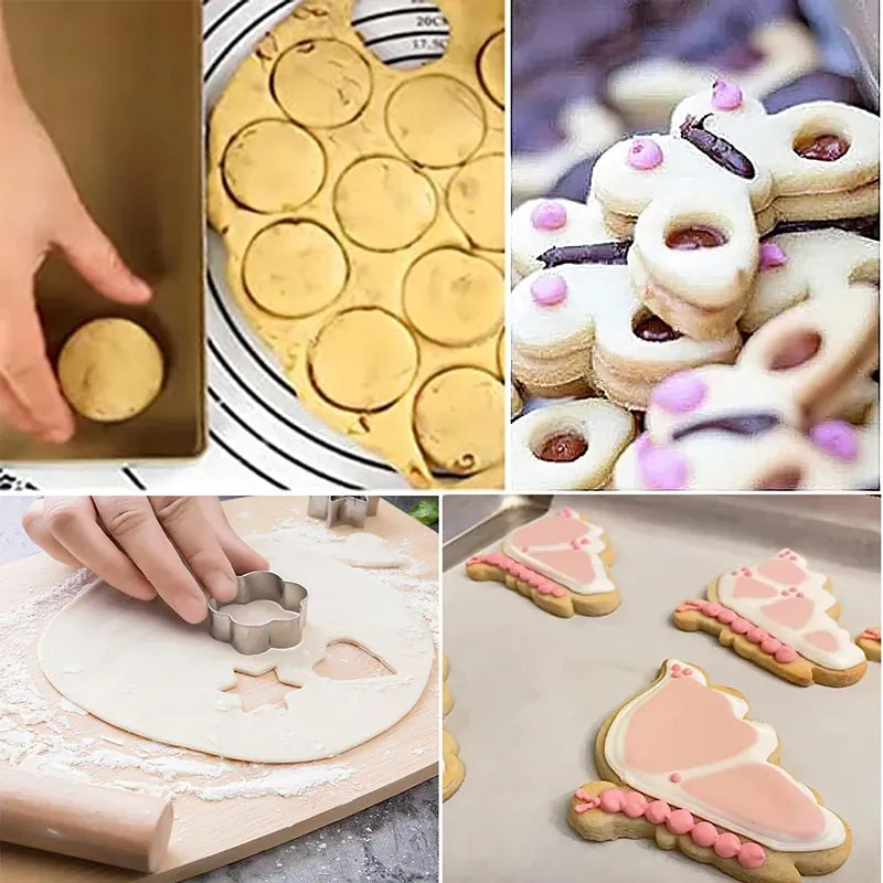 Emporte-pièces à Biscuits en Acier Inoxydable - 5 Pièces Papillon emportepieces